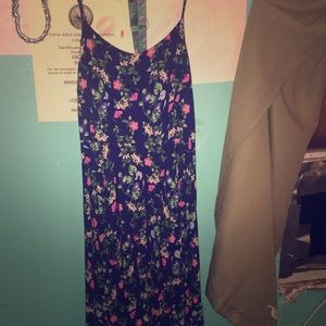 A floral summer or spring dress.